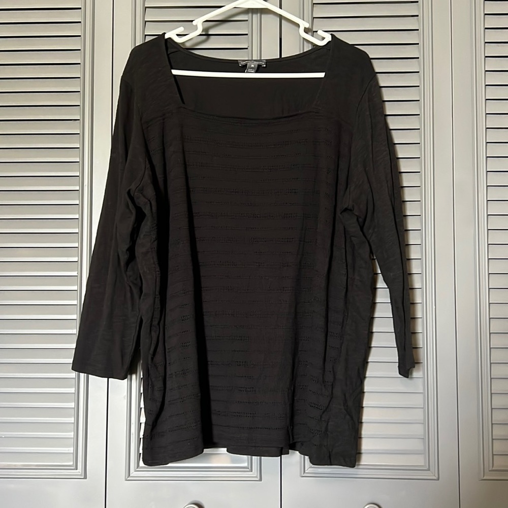 Market & Spruce : Black Top - 2X